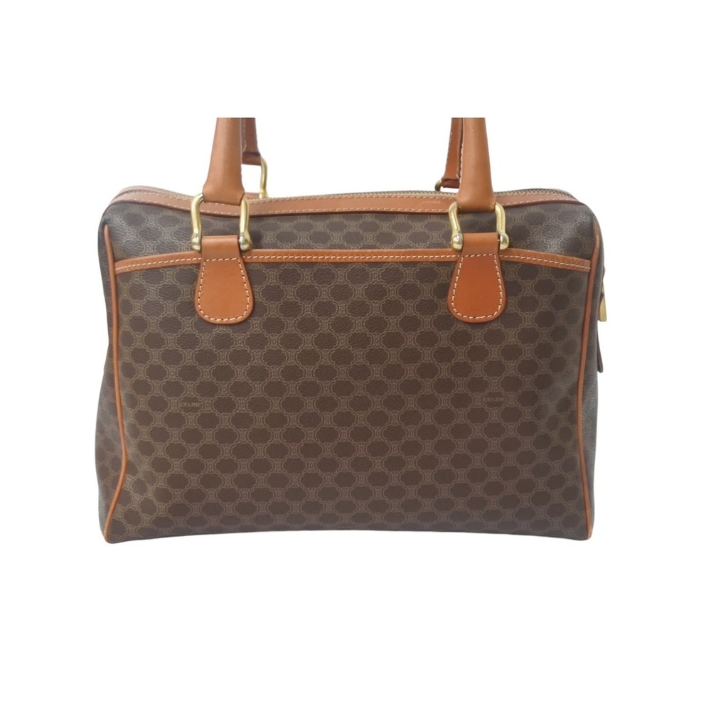 Celine handbag brown leather macadam Triomphe - Picture 2 of 8